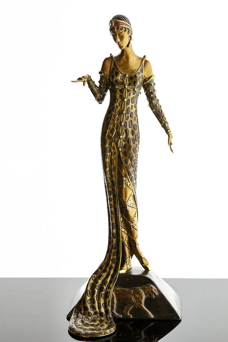 Erte - Patina on Bronze "Jullietta" LE #26/500 (1 of 7)