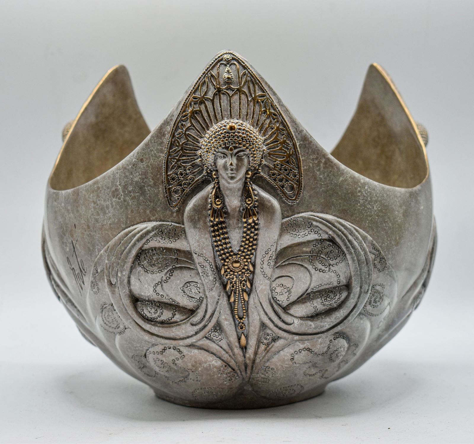 Erte - Patina on Bronze "Trois Femme" 1990 (1 of 6)