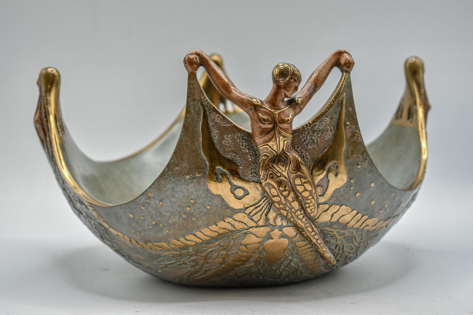 Erte - Bronze Bowl- Object d' art "Ocean I" LE #36/250 (1 of 4)
