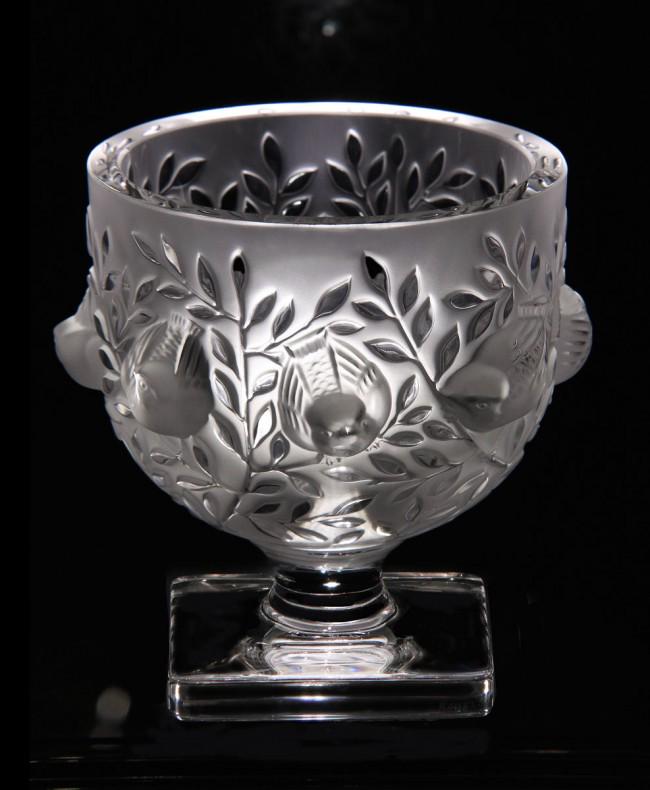 Lalique Frosted Crystal "Elisabeth" Vase (1 of 5)