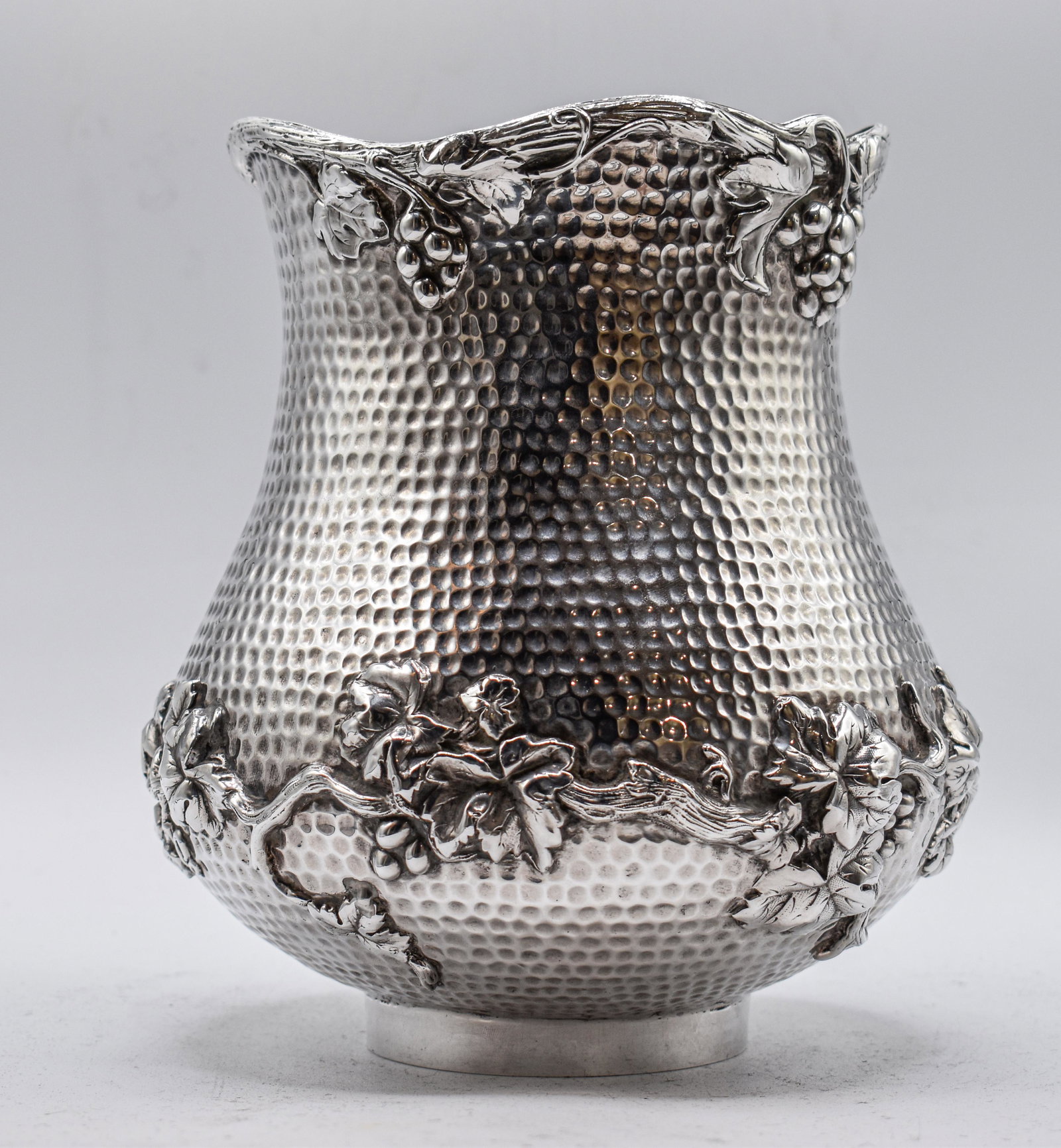 Russian Silver Hand Hammered Ice Bucket (1 of 3)
