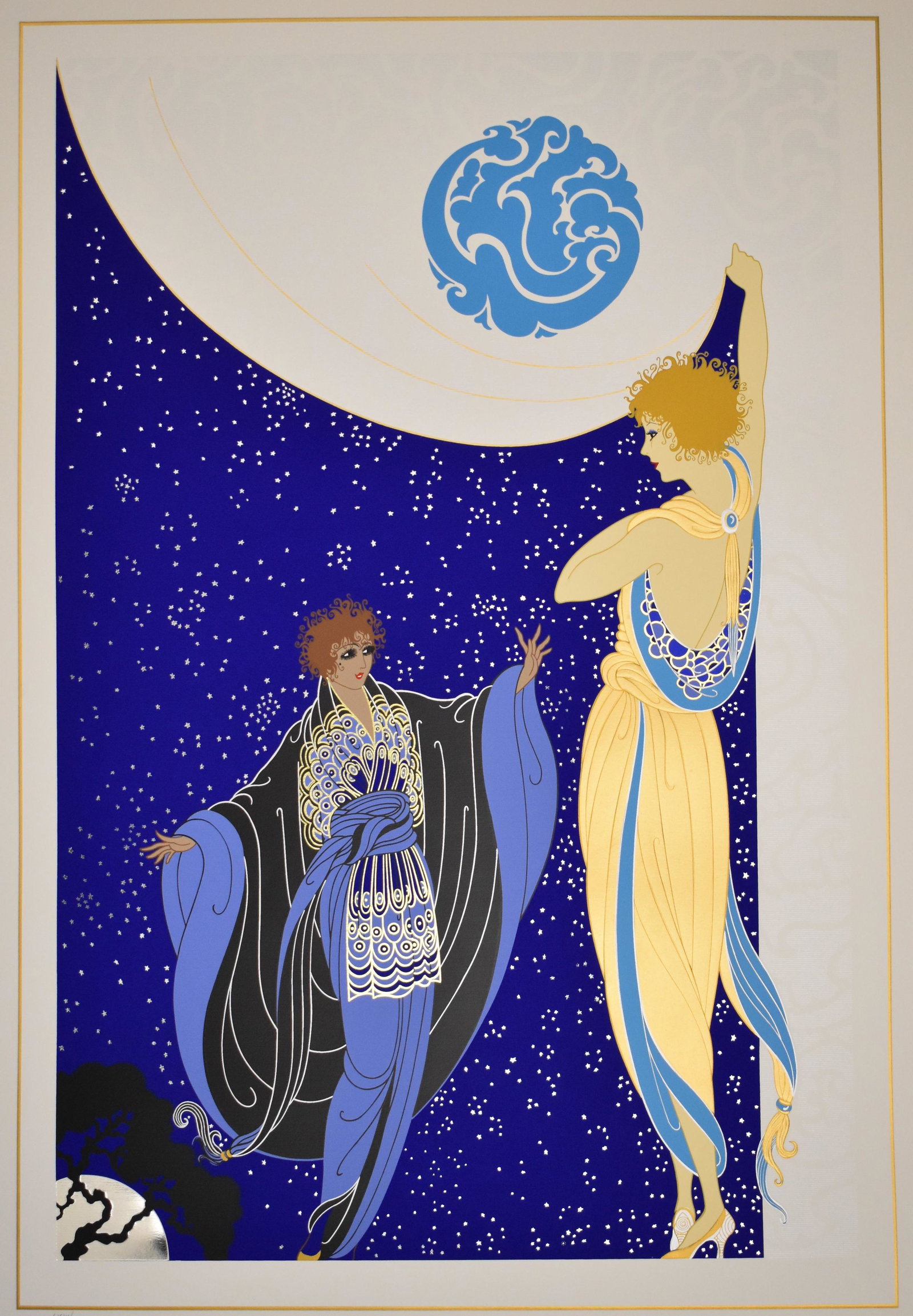 Erte - Lithograph - "Nocturne" 1985 LE    /300 (1 of 3)