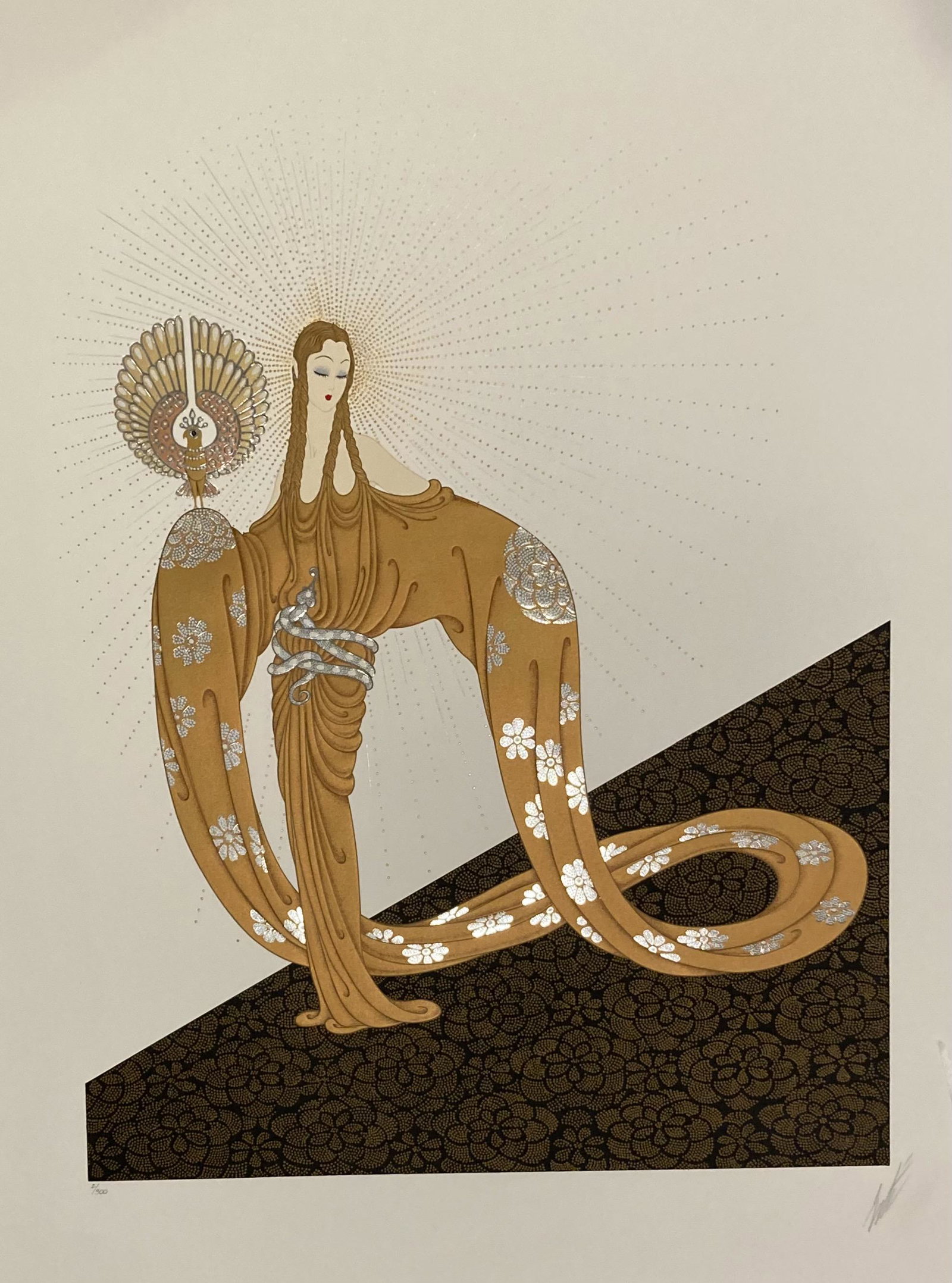 Erte - Embossed Serigraph - "Wisdom" 1983 LE # 2/300 (1 of 3)