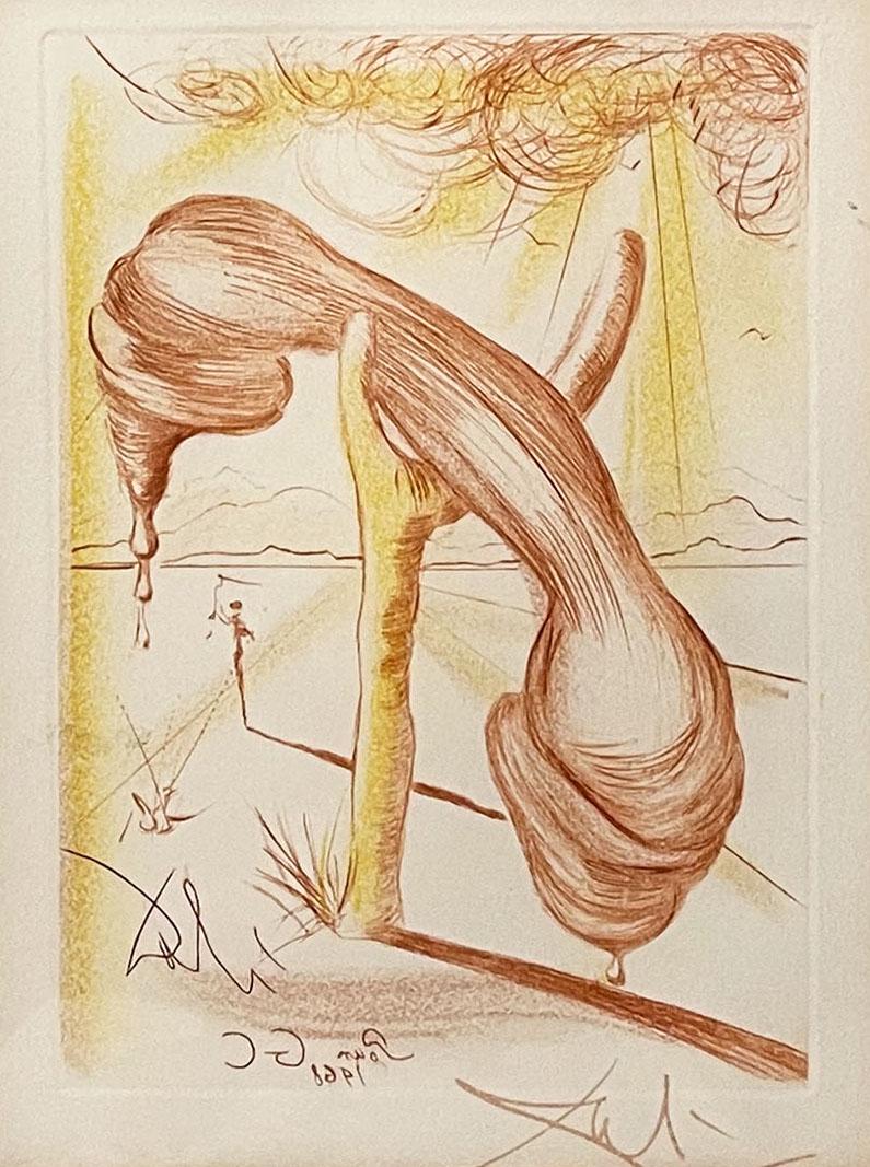 Salvador Dali Lithograph "Soft Telephone" Double signed (1 of 4)