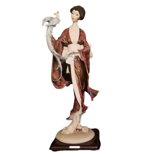 Giuseppe Armani - Figurine Turnadot #611C LE 120/10000: Giuseppe Armani (1935-2006) Turnadot #611C LE Figurine - issused in 1989 it is # 120/10000. Base is also signed by artist along with the capodimonte "N" mark. Made of porcelain with a wood base. This 