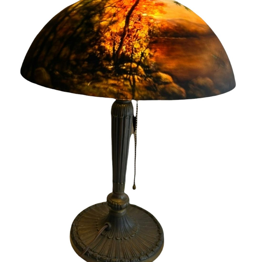 Nancy Magnell Signed Shade on PLB & Co. Lamp Base (1 of 11)
