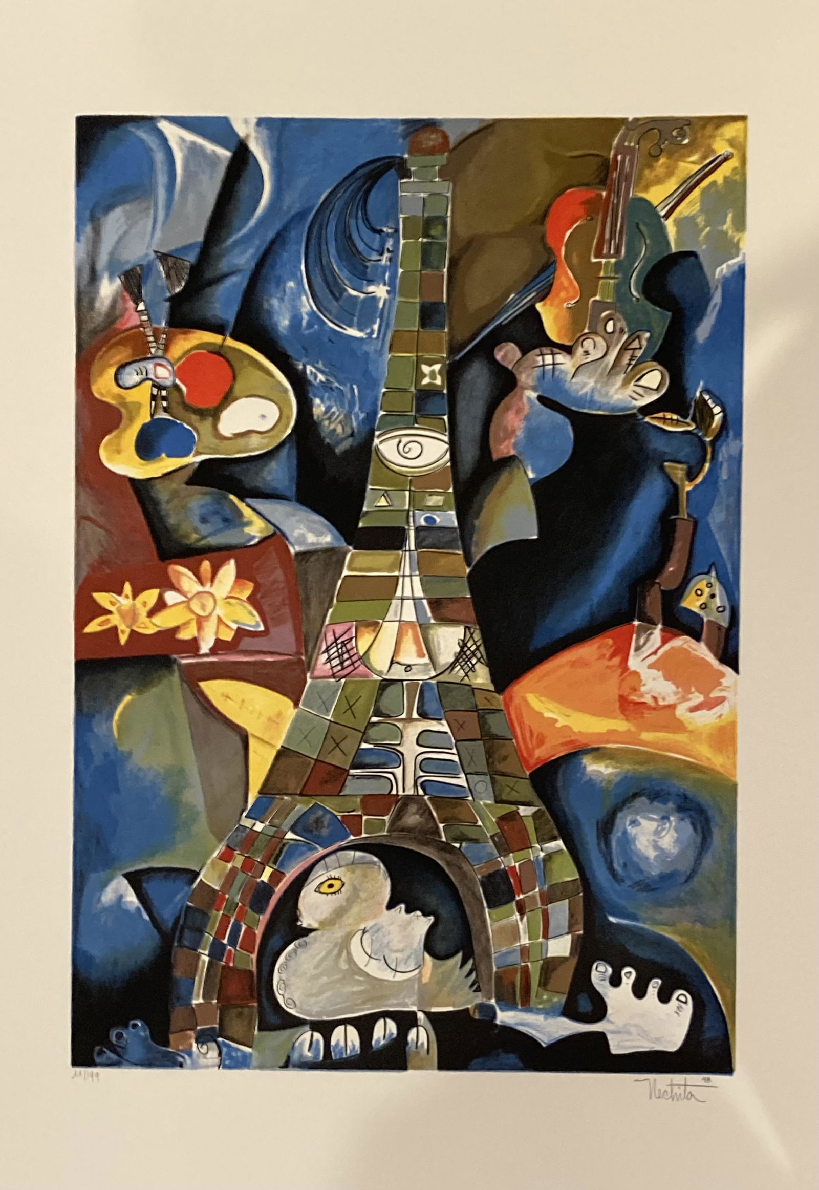 Alexandra Nechita - Serigraph "Forever Paris" LE#11/199 (1 of 4)