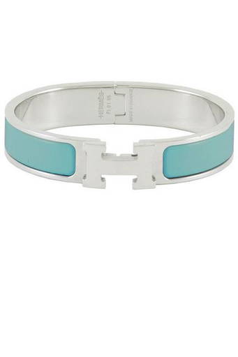 Hermes Clic H Bracelet Palladium-tone PM Noir in Palladium-tone with  Palladium-tone - US