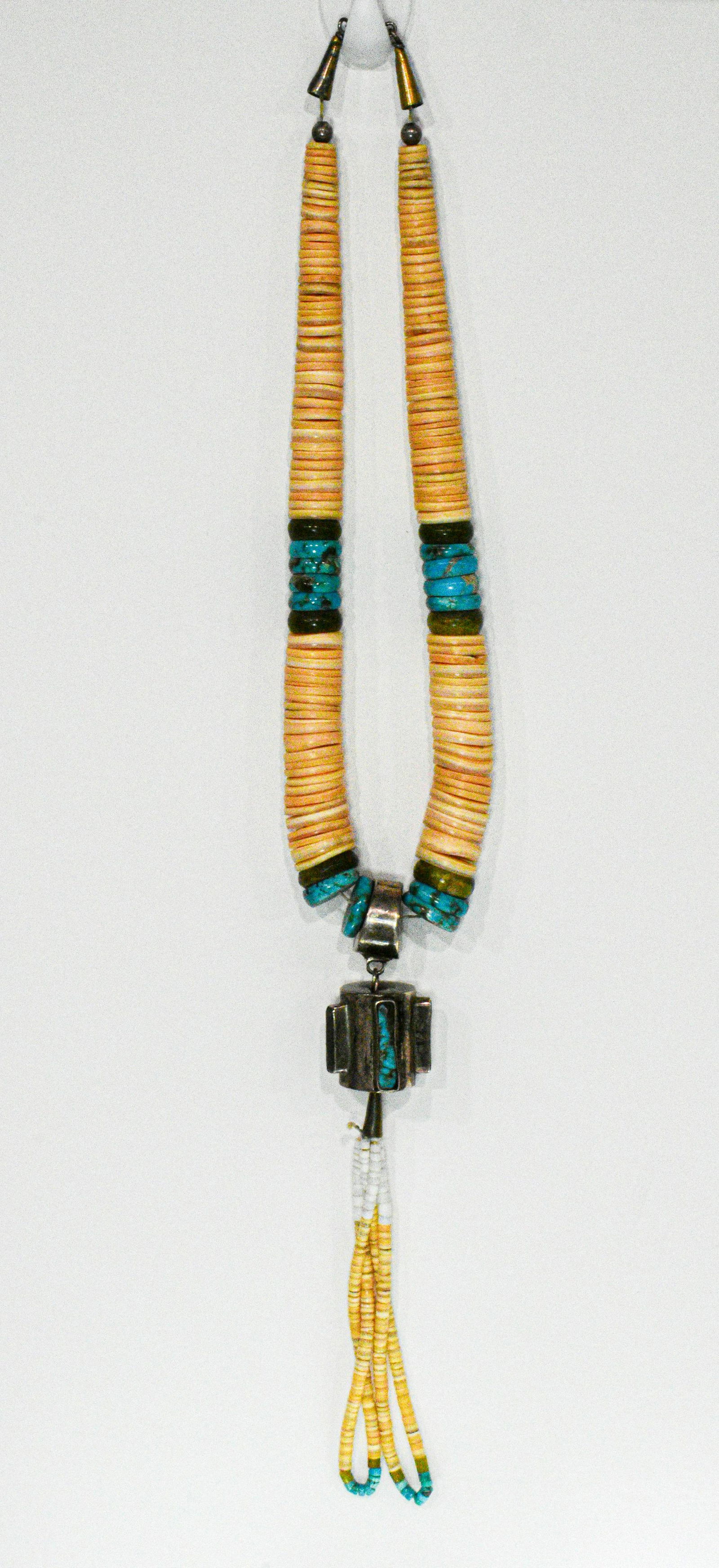 Native American Turquoise and Beaded 18" Necklace (1 of 3)