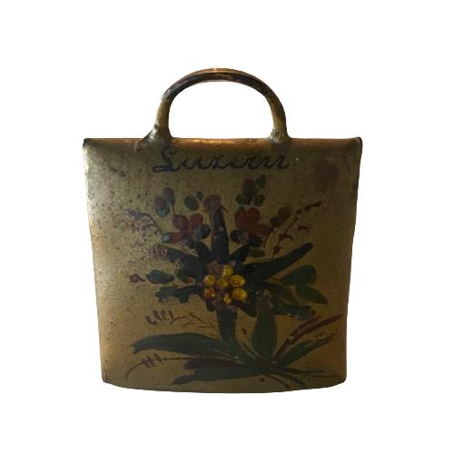 Brass Hand Painted Cow Bell - Switzerland (1 of 4)
