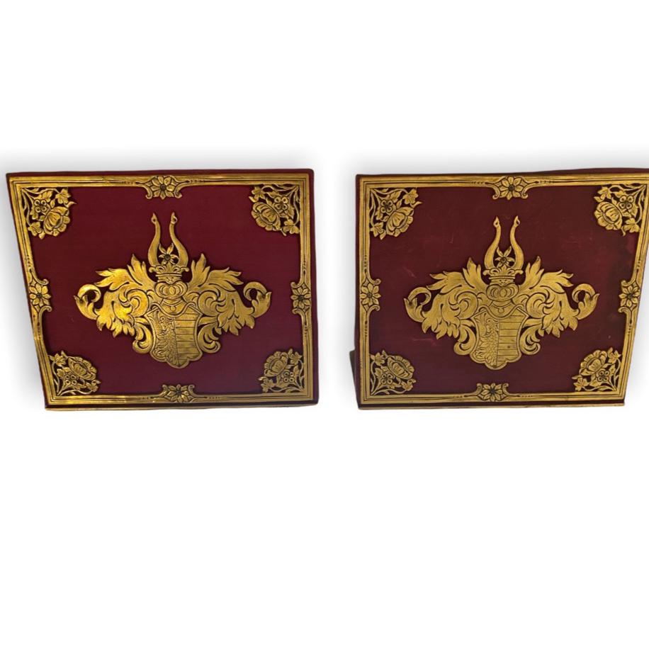 E.F. Caldwell & Co - Bronze / Velvet Bookends (1 of 5)