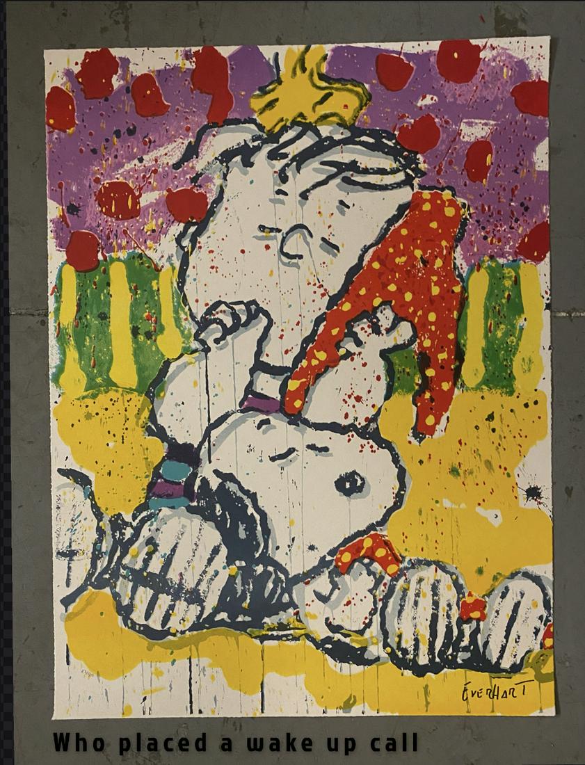 Tom Everhart Signed/Numbered Litho "Who Placed a Wake Up Call" LE (1 of 1)