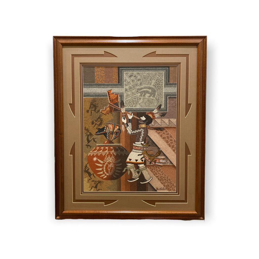 Eugene Baatsoslanii - Signed Navajo Original Sand Painting (1 of 3)