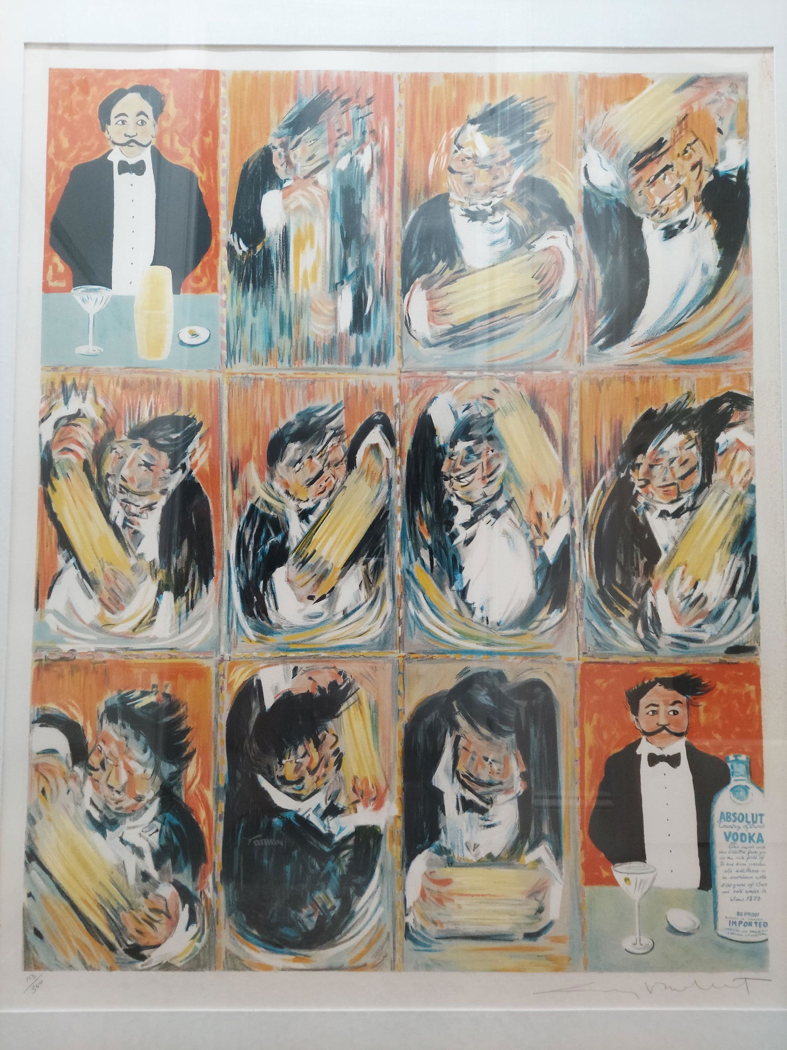 Guy Buffet -  Absolut Vodka "Martini, Yes" Signed Lithograph # 153/300 (1 of 4)