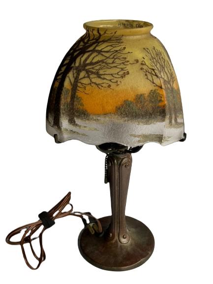 Handel Reverse Painted Boudoir Lamp (1 of 5)