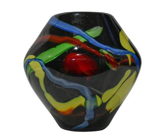 Murano Art Glass Multi-Colored Vase (1 of 5)