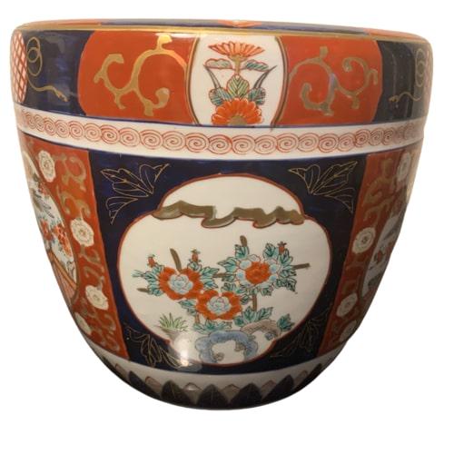 Japanese Imari Painted Jardiniere - Flowerpot (1 of 3)