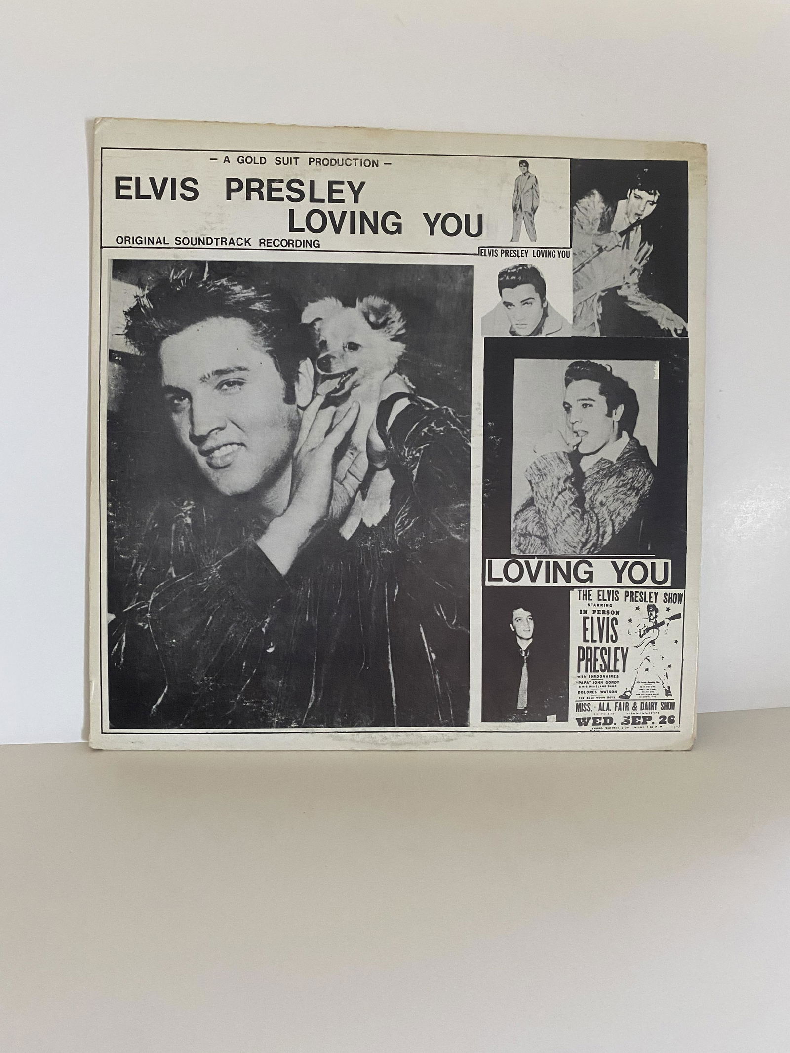 Elvis Presley - Blue Vinyl  "Loving You" 1979 Bootleg B/W Cover (1 of 6)