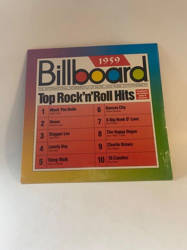 "Billboard Top Rock'N'Roll Hits - 1959" Factory Sealed Vinyl LP (1 of 3)