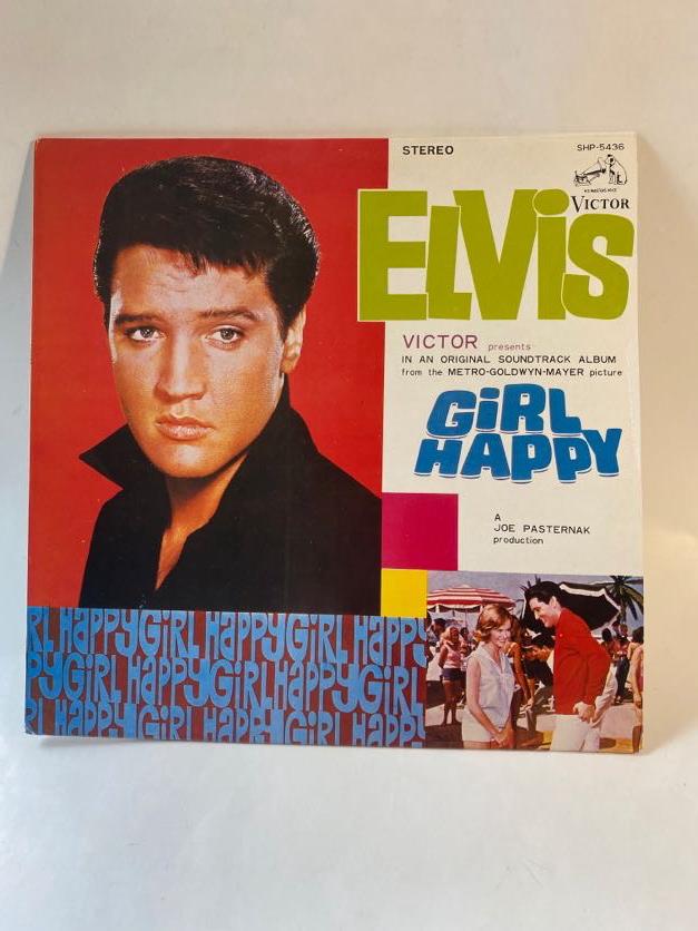 Elvis Presley "Girl Happy" Japanese Soundtrack Vinyl Stereo LP 1965: Elvis Presley "Girl Happy" Japanese Vinyl Stereo LP 1965 - From the Metro-Goldwyn-Meyer picture "Girl Happy" a Joe Pasternak production. Tracklist: Side A - Girl Happy / Spring Fever / Fort Lauderdale