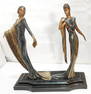 Erte - Bronze Sculpture - "Duetto" LE #26/500 w/COA