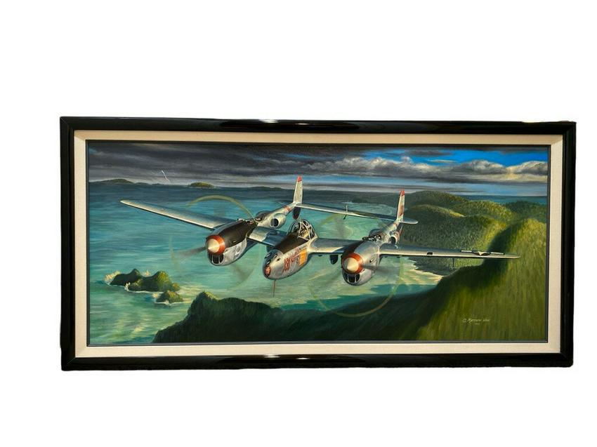 Matthew Waki - Original Signed Oil Painting "Pacific Lighting" (1 of 3)