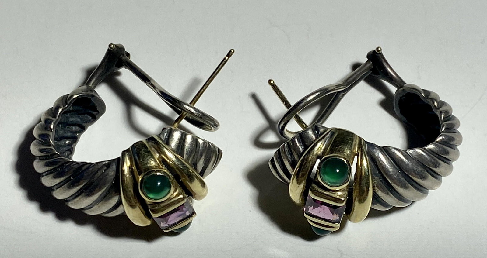 David Yurman Renaissance collection Shrimp shape earrings (1 of 3)