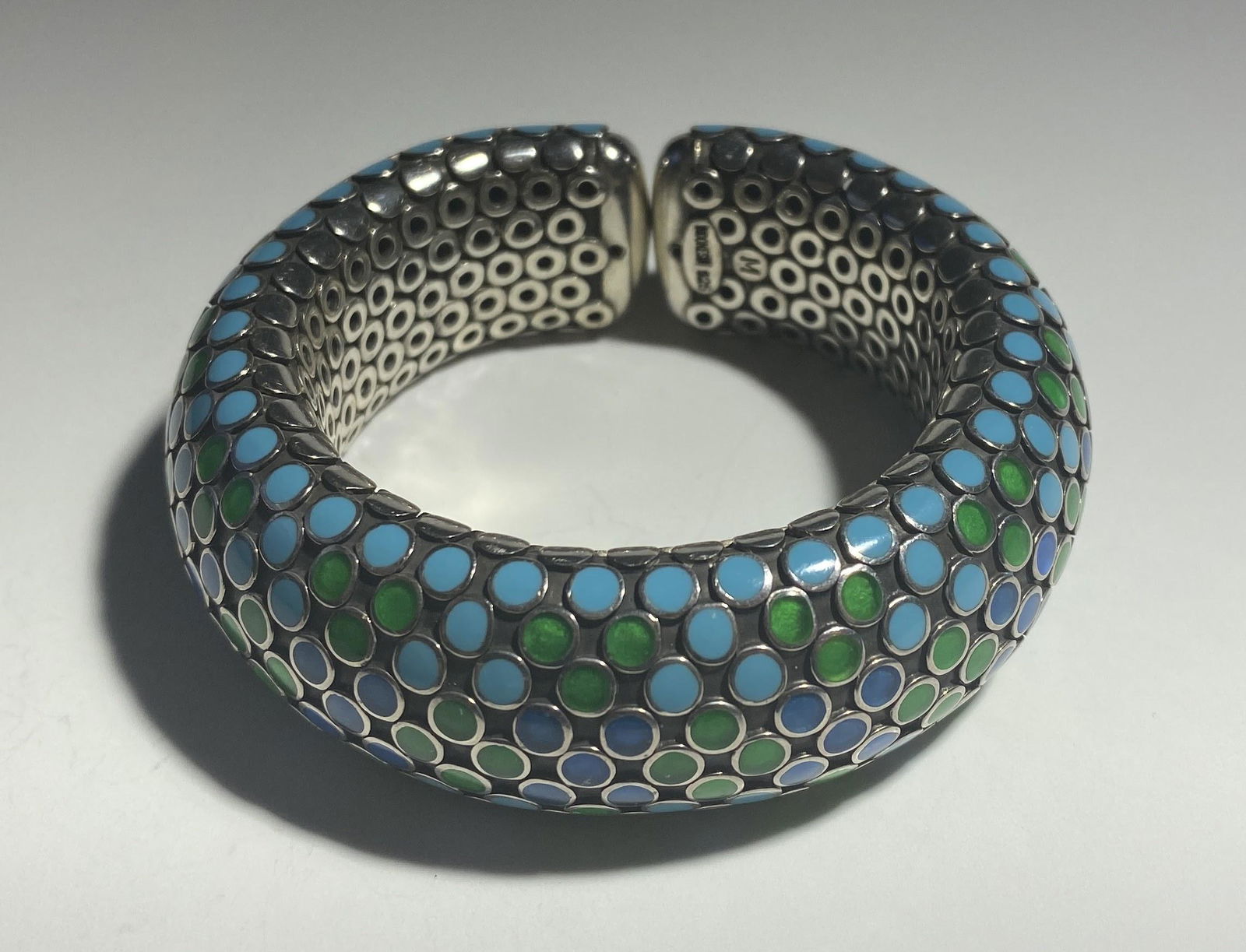 John Hardy - Blue and Green Dot Flex Bracelet (1 of 4)