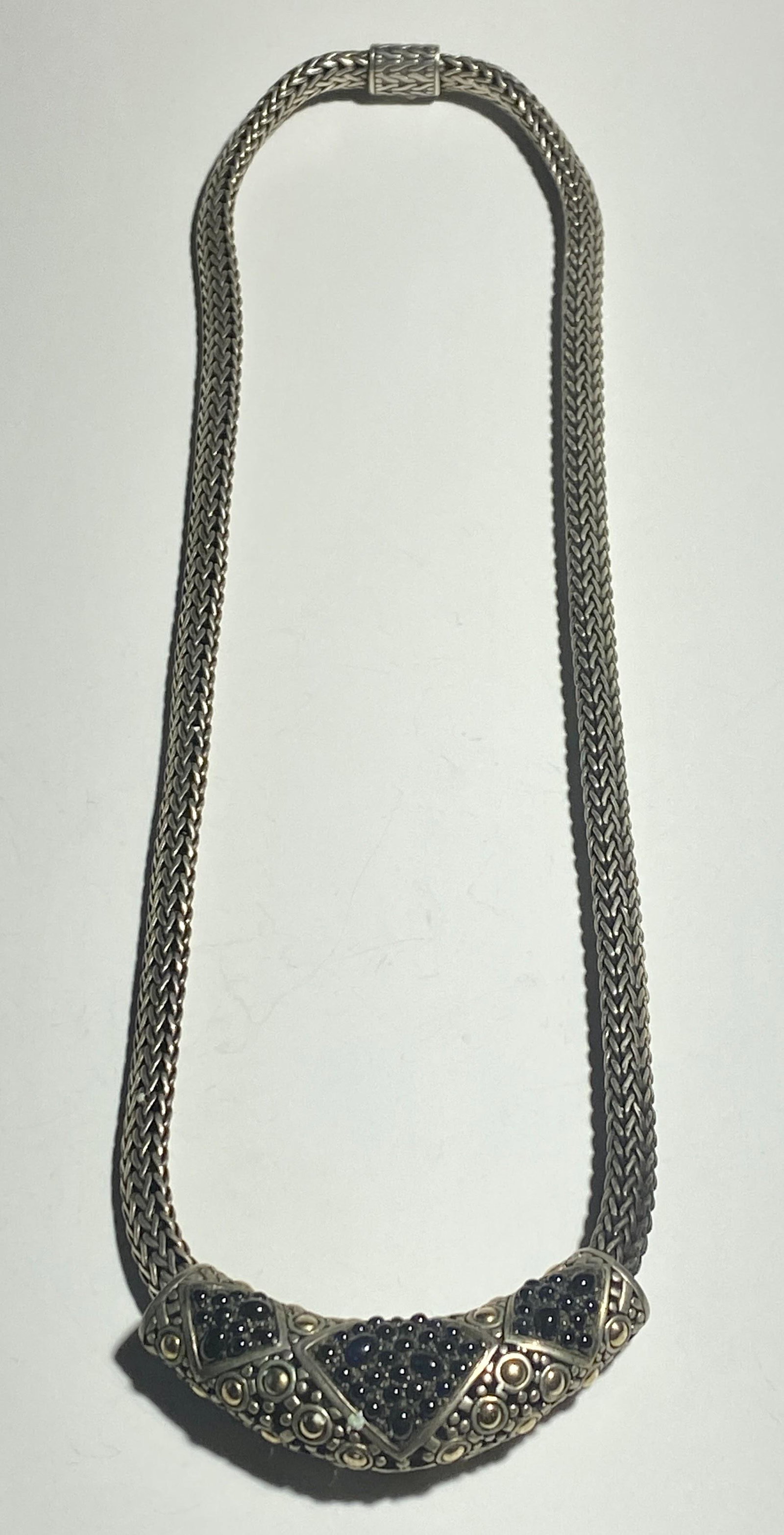 John Hardy Sterling Silver, 18k Gold with black stone (1 of 4)