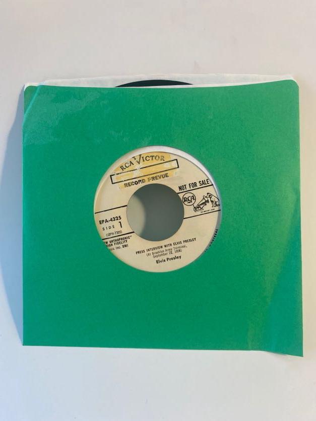 Elvis Presley "Elvis Sails" Canadian Press Interview 7" Promotional Vinyl: Elvis Presley "Elvis Sails" Canadian Press Interview 7" Promotional Vinyl 1958 - Made in Canada. Not intended for sale. Promotional Use only. Side A - Press Interview With Elvis Presley (At Brooklyn A