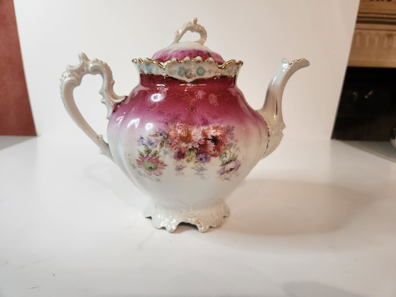 Austrian Porecelain Tea Pot (1 of 8)