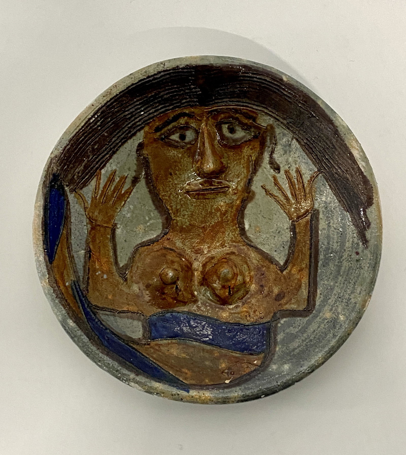 Dolores Porras Studio Pottery Mermaid Plate (1 of 4)