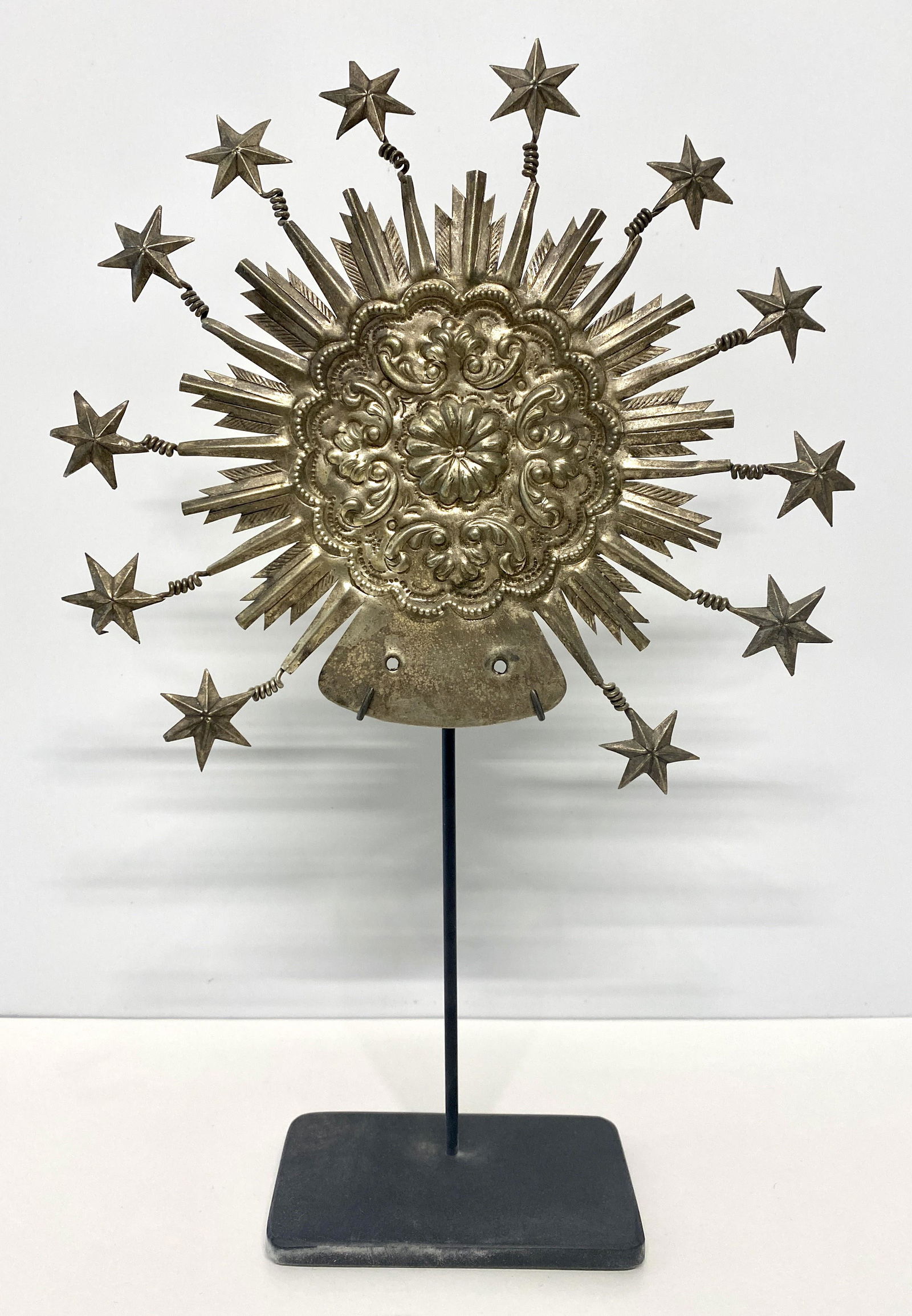 Spanish Colonial Repousse Silver Santo Halo (1 of 5)