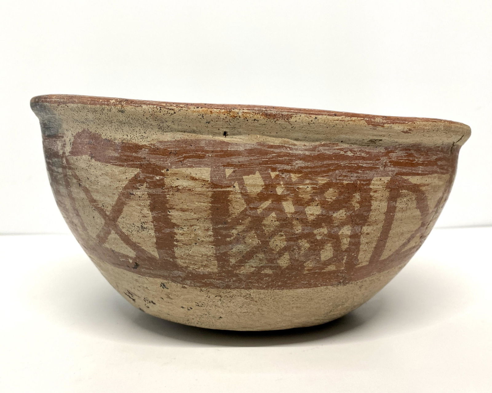 Unidentified Handmade Painted Pottery (Geometric Shapes) (1 of 4)