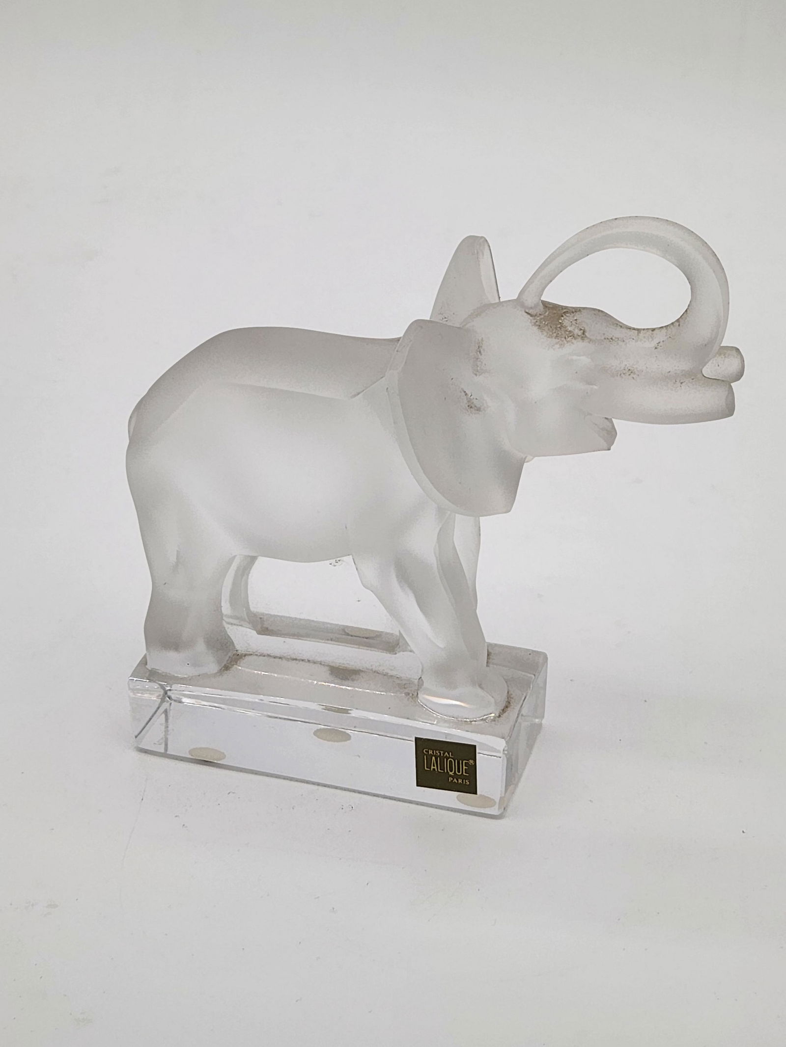 Crystal Elephant Paperweight by Lalique (1 of 4)