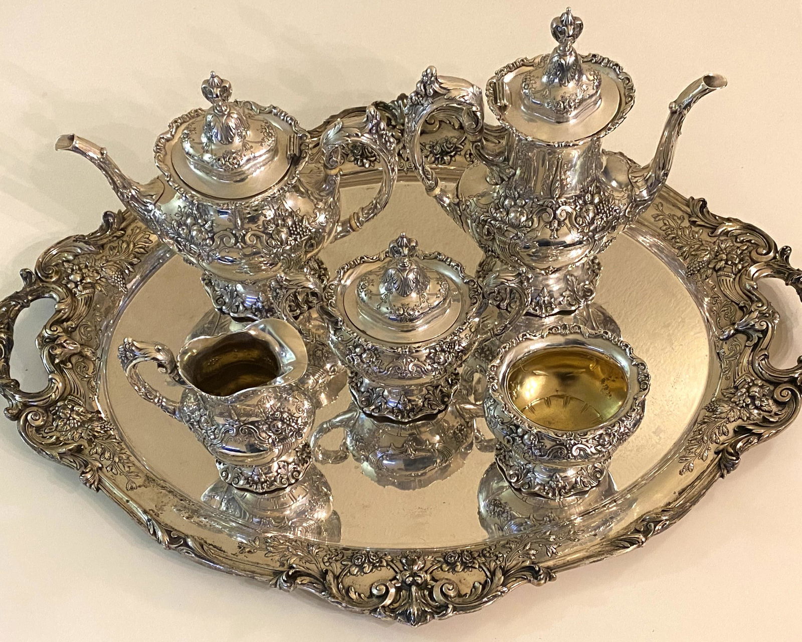 Francis first sterling shop silver tea set