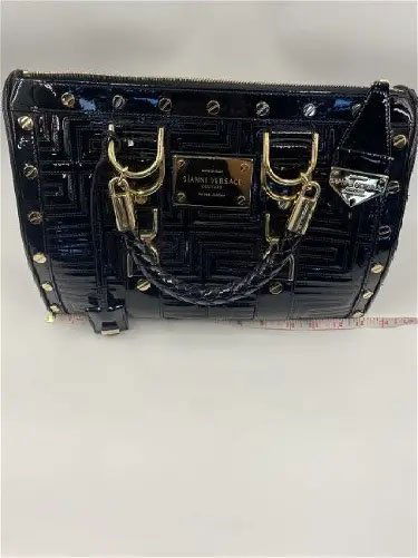 Gianni Couture VERSACE Greca Quilt Doctor Black â€œNew (1 of 4)