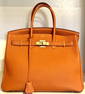 Hermes Birkin Togo 35 Orange Handbag