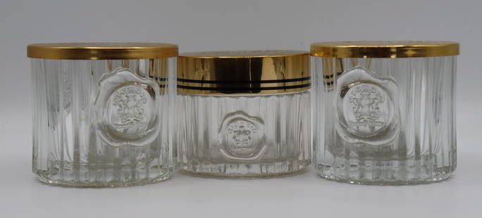 Vintage Giorgio Beverly Hills set of 3 jars.: Set of 3 Vintage Giorgio Beverly Hills jars made in France. Ships from Newport Beach. V.