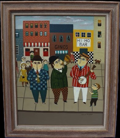 Jellerson "Street Musicians" - Oil on Canvas" (1 of 3)