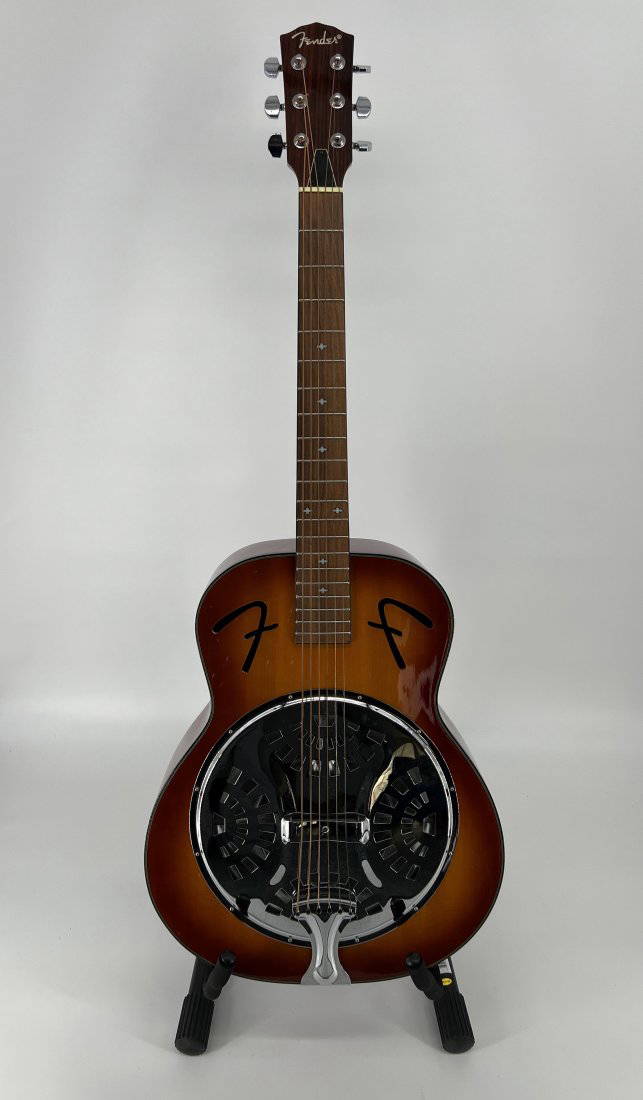 Fender Fr50 Resonator Chrome Acoustic Guitar Auction