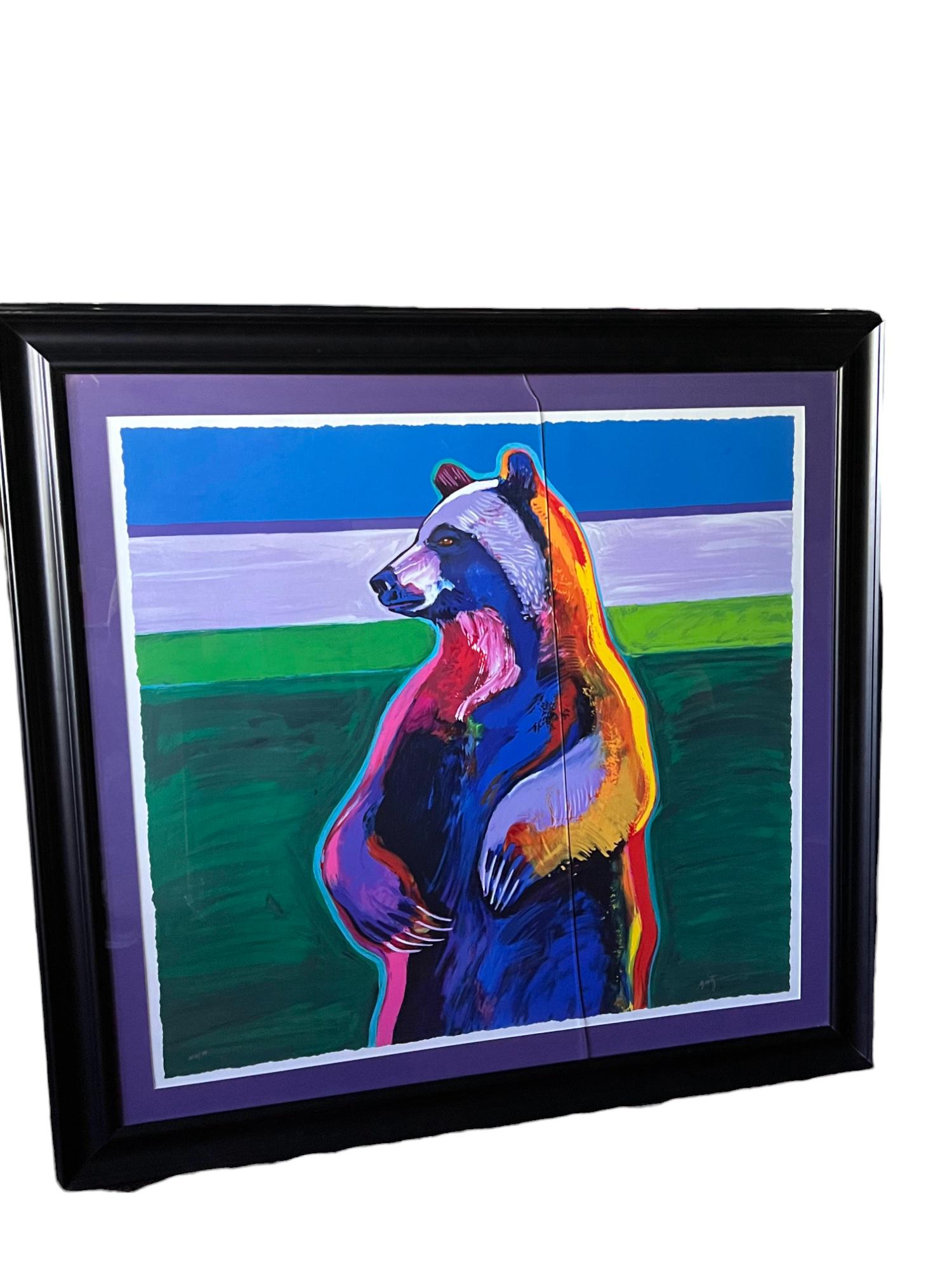 John Nieto "Standing Bear" - Color Serigraph 32/50 with COA, Nice condition, Frame Good (1 of 5)