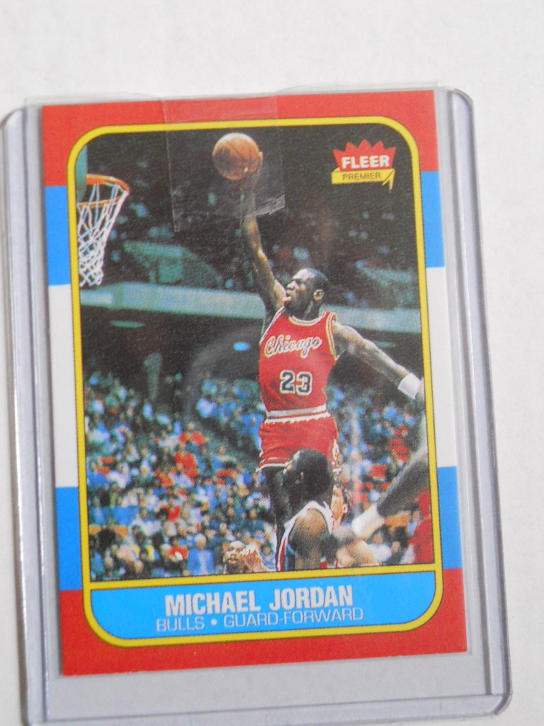 Michael Jordan 1986-87 Fleer Rookie Card: Michael Jordan 1986 Fleer - 57 of 132 Basketball Rookie Card.