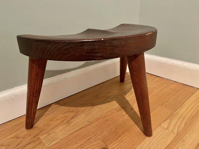 Signed Milk Stool by Craftsman Arthur Cunningham (1 of 5)