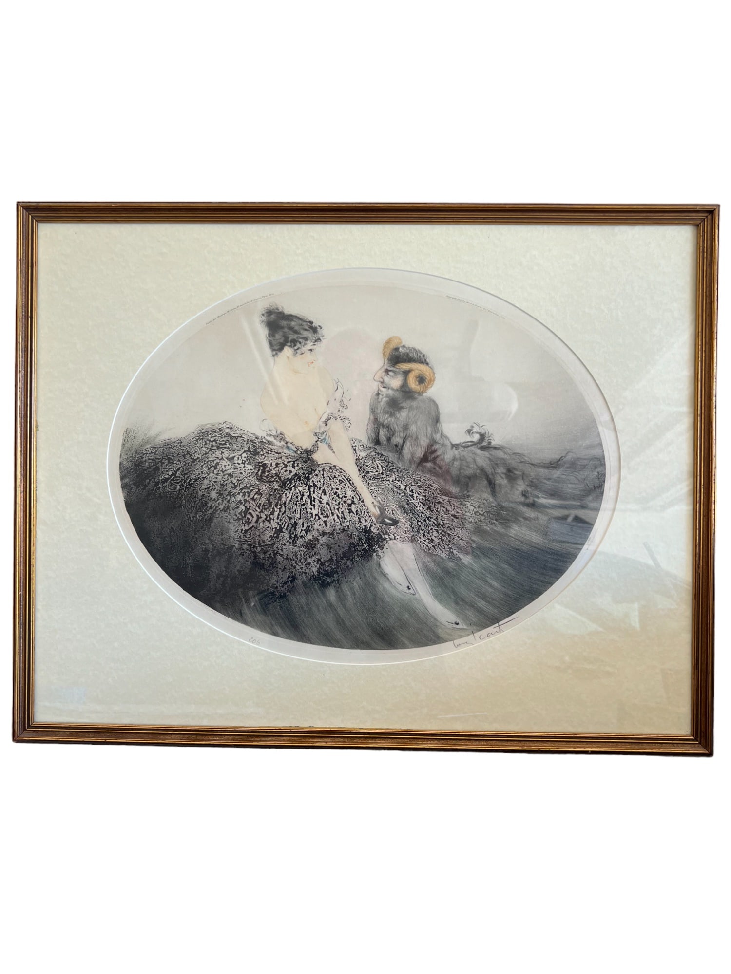 Louis Icart "Seduction" - Original drypoint etching, Signed No. 206 (1 of 5)