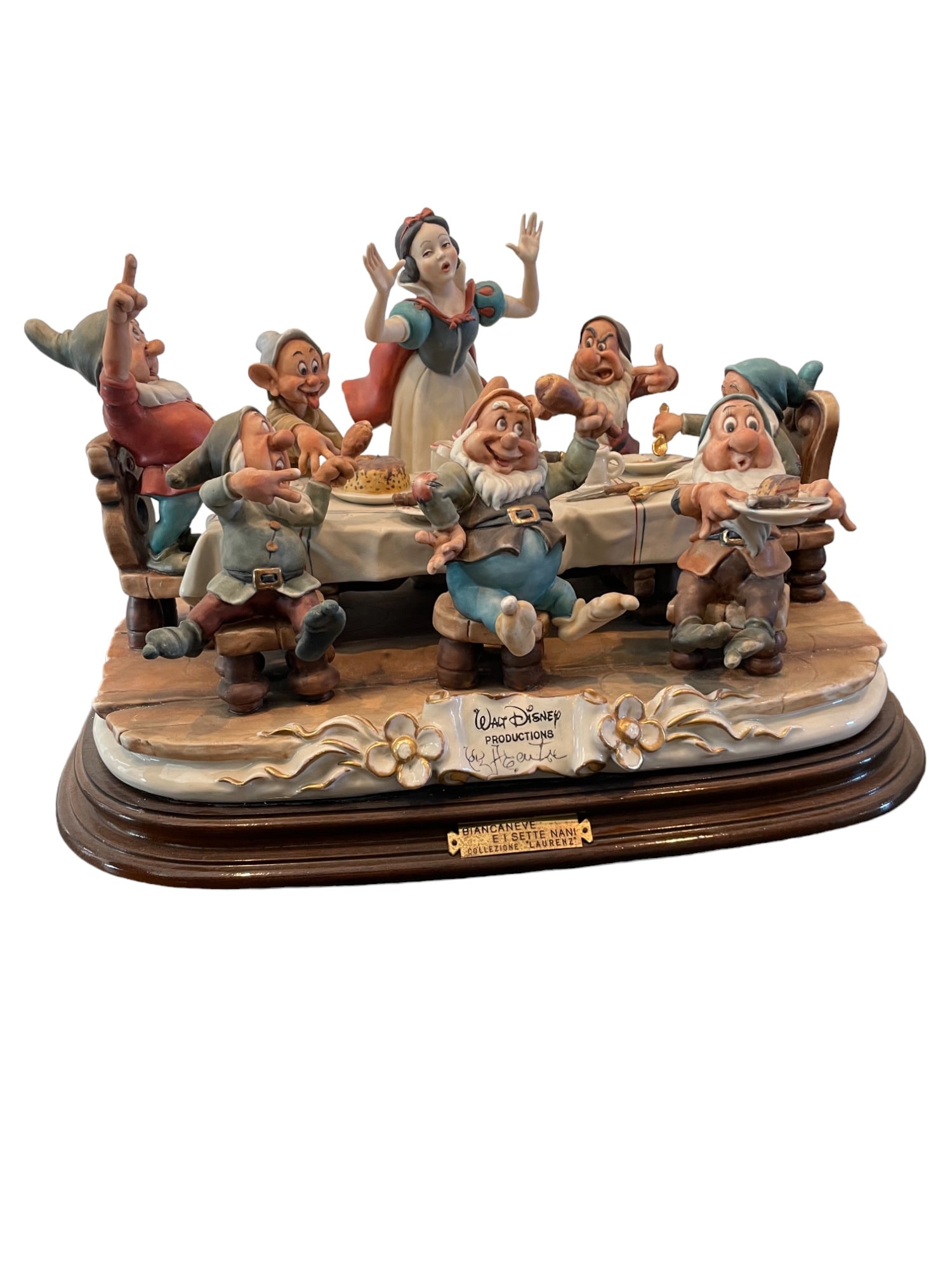 Snow White and the Seven Dwarfs - Limited Edition Porcelain Sculpture House of Lorenz (1 of 12)
