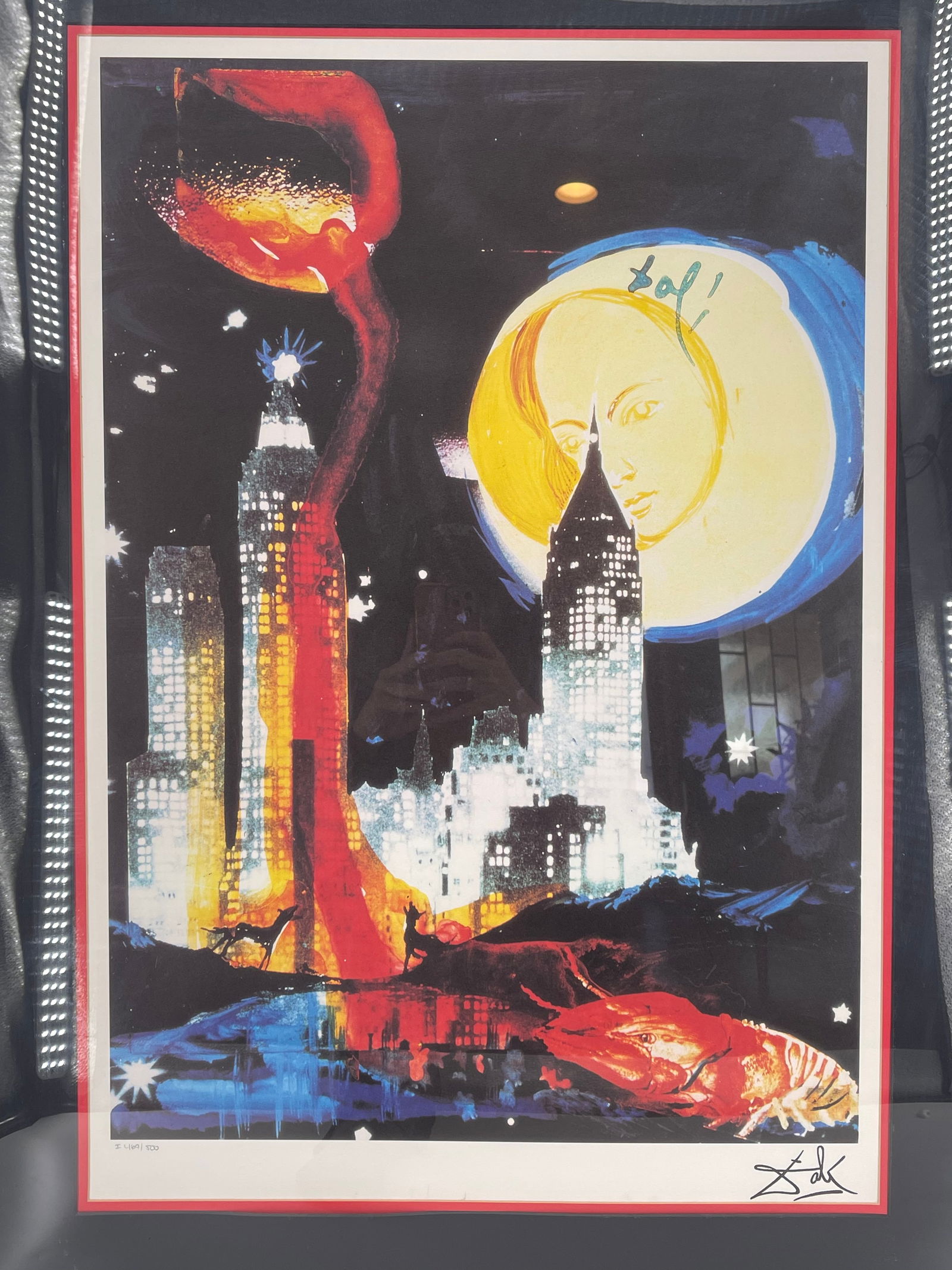 Salvador Dali "Manhattan Skyline" - Spanish 1904-1989 Lithograph Edition 469/500 with COA (1 of 9)