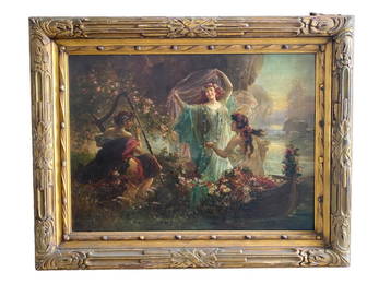 Hans Zatzka - Oil on Canvas