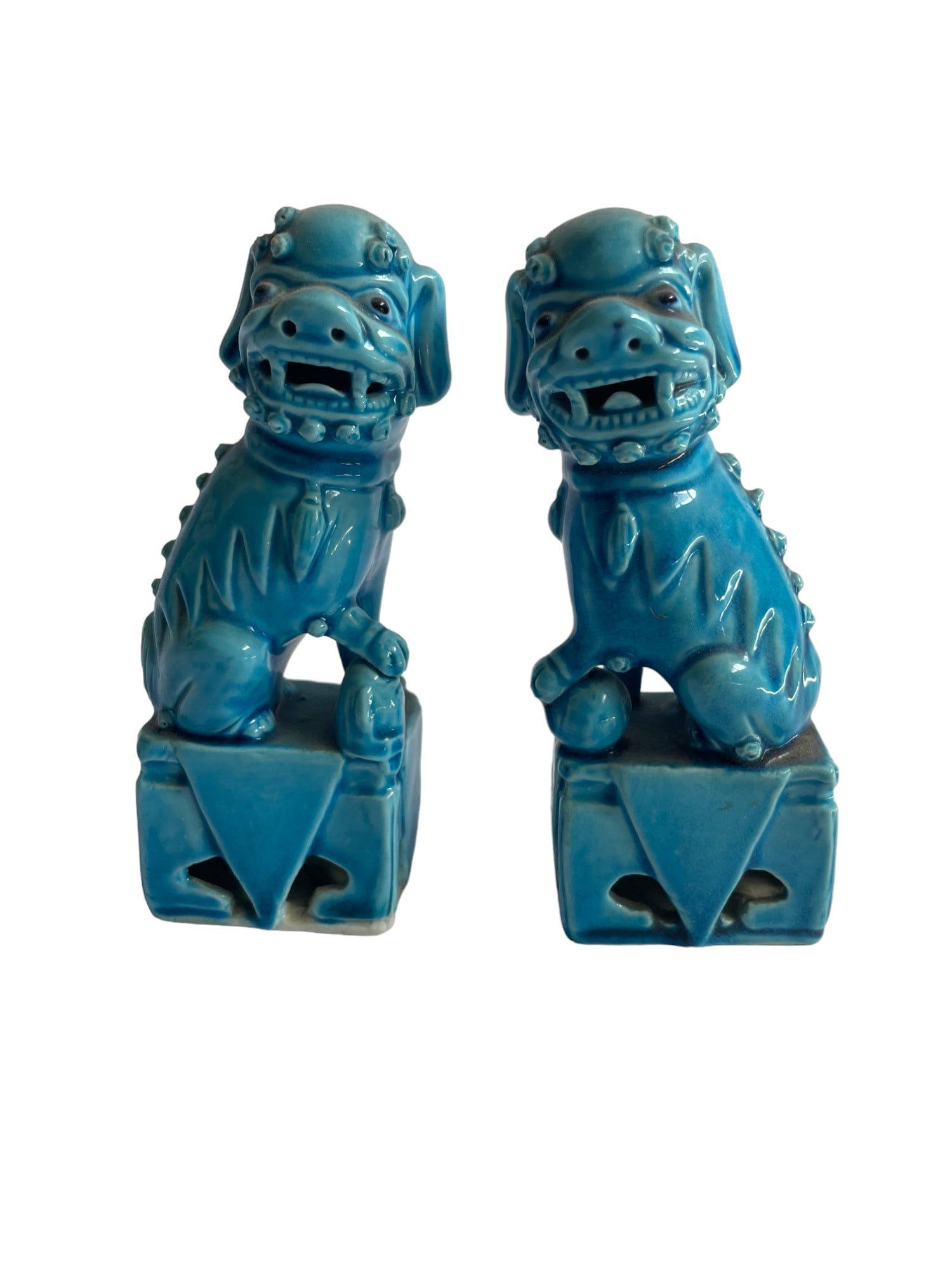 Chinese Turquoise Glaze Porcelain Foo Dog (1 of 6)