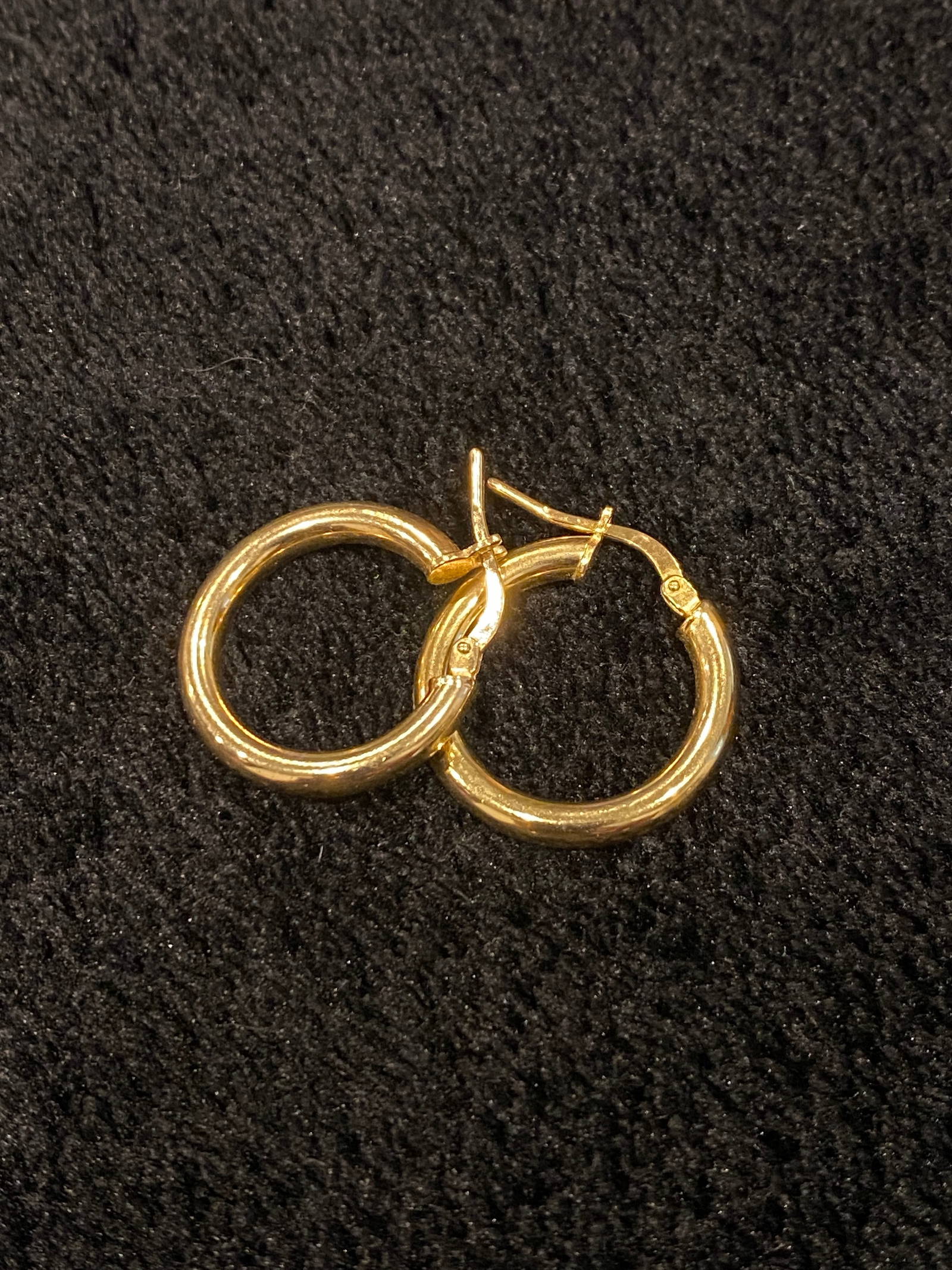 18k Gp Gold Clean Hoops, Chunky Hoops, Gypsy Earrings Nov 04, 2023
